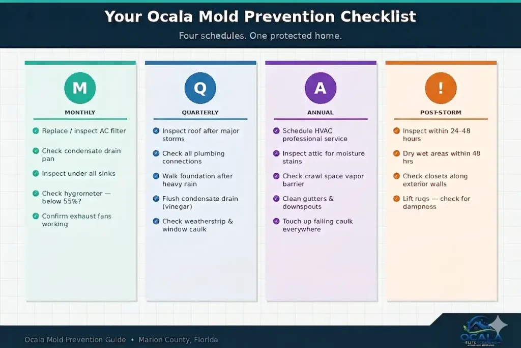 Ocala mold prevention checklist